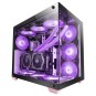 CAJA E-ATX TORRE GAMING MARS GAMING MCV4 PINK XXL PREMIUM CUSTOM DOBLE VENTANA DE CRISTAL TEMPLADO C