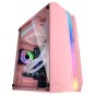 CAJA MICROATX GAMING MARS GAMING MC-S1 ROSA FRONTAL ARGB VENTILADOR TRASER FRGB VENTANA LATERAL SIN