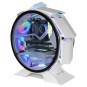 (Km0) CAJA MICROATX GAMING MARS GAMING MCORB WHITE DISEÑO ESFERICO EXTREMO PREMIUM DOBLE VENTANA DE