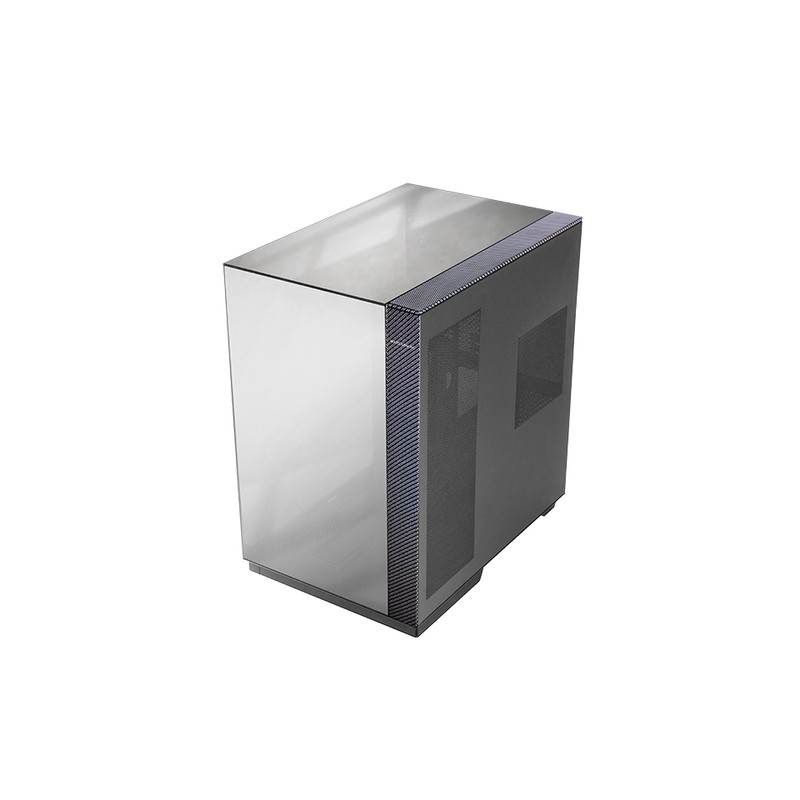 CAJA ATX SEMITORRE GAMING MARS GAMING MC3GFPRO TRIPLE CRISTAL CROMADO ARGB GPU 383mm 1x3.5 3x2.5