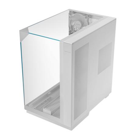 CAJA ATX SEMITORRE GAMING MARS GAMING MC3GF TRIPLE CRISTAL TEMPLADO ARGB GPU 383mm 1x3.5 3x2.5 BLANC