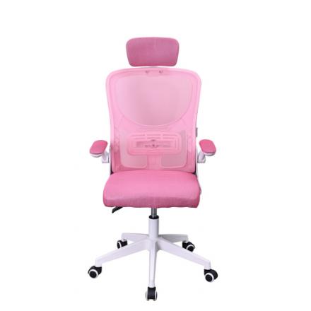 SILLA ERGONOMICA MARS GAMING MGCERGOPLUSWPK ROSA Y BLANCO MALLA TRANSPIRABLE REPOSACABEZAS