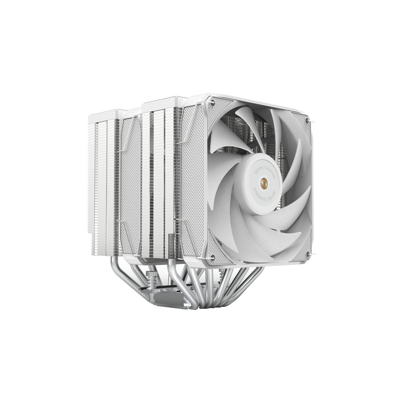 VENTILADOR CON DISIPADOR DE CPU MARS GAMING MCPUXU6W DOBLE VENTILADOR FBD COBRE MULTISOCKET TPD 350