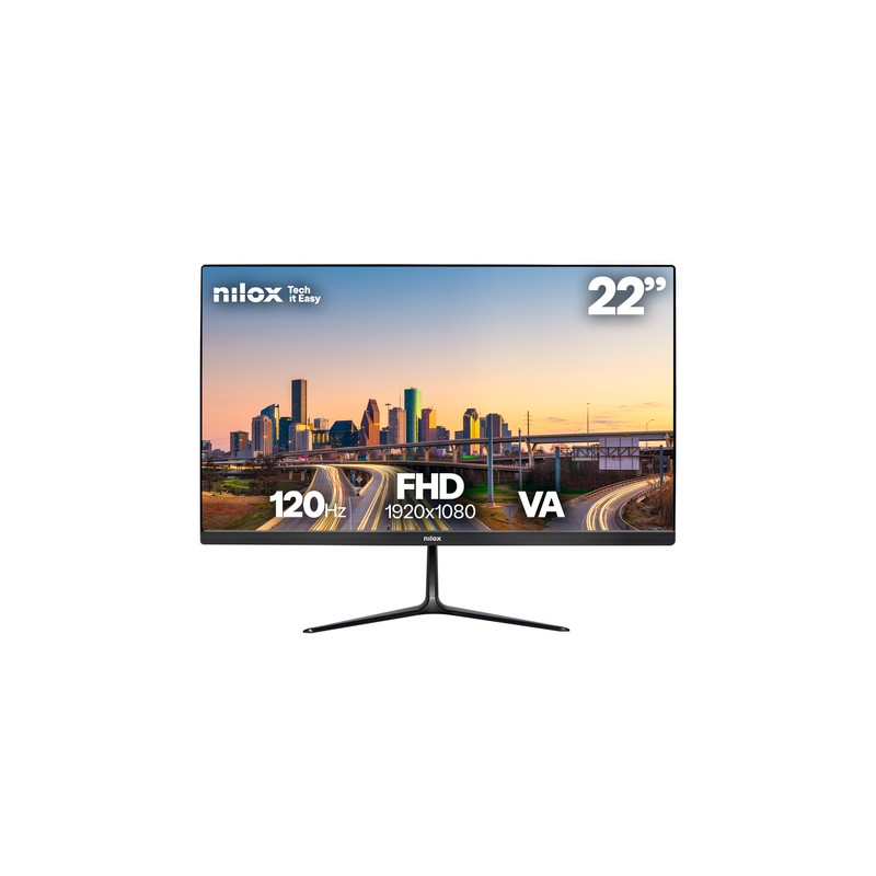 MONITOR 22" HDMI VGA NILOX NXM22FHD1201 VA FHD 120Hz 4MS 250cd/m² VESA 75x75