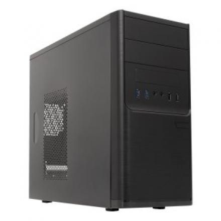 (Km0) CAJA MICRO ATX UNYKA MATX DARK SHADOW CAJA NEGRA CON 2 BAHÍAS DE 5.1/4 CON F.A 300W 85% EE CAS