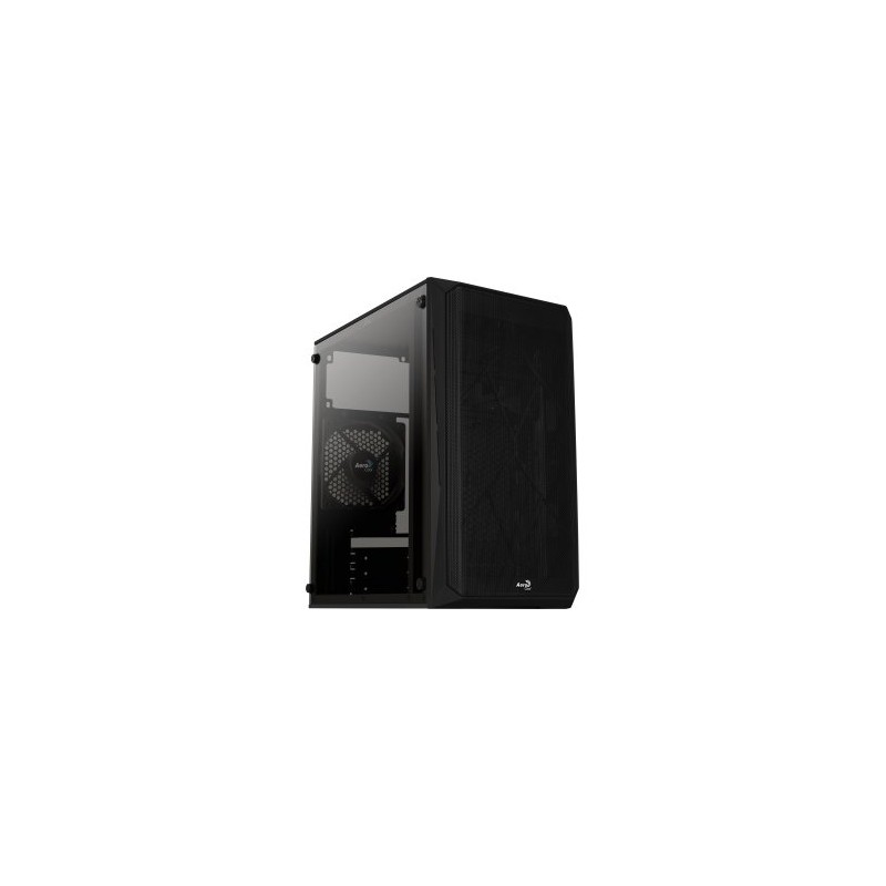 (Km0) CAJA MICROATX GAMING AEROCOOL CS-107 v1 FRONTAL DISEÑO MESH LATERAL TRANSPARENTE ACRILICO CASH