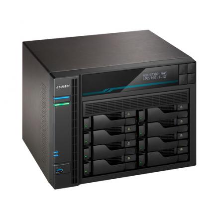 NAS ASUSTOR TOWER 8 BAY QUAD-CORE 8GB DDR4 10 GBE X 2 2.5 GBE X 2 USB 3.2