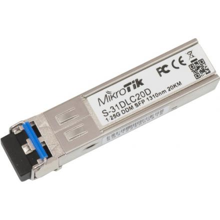Mikrotik s-31dlc20d modulo sfp mono modo 20km