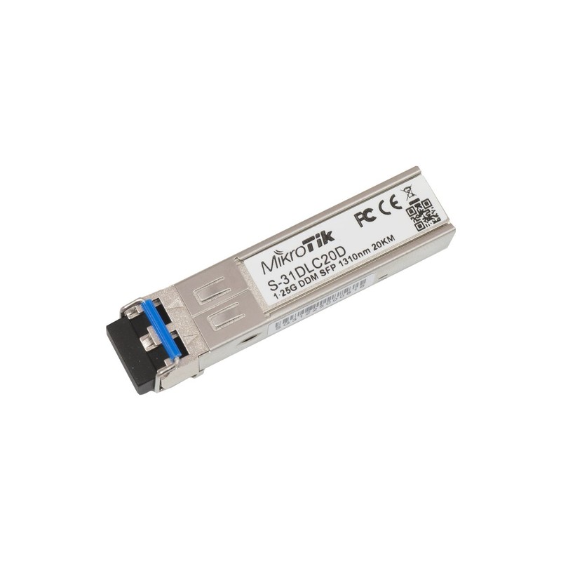 Mikrotik s-31dlc20d modulo sfp mono modo 20km
