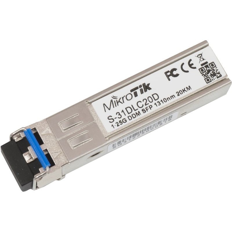 Mikrotik s-31dlc20d modulo sfp mono modo 20km
