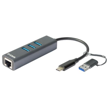 D-link dub-2332 usb-c/usb gbe adapter 3xusb 3.0