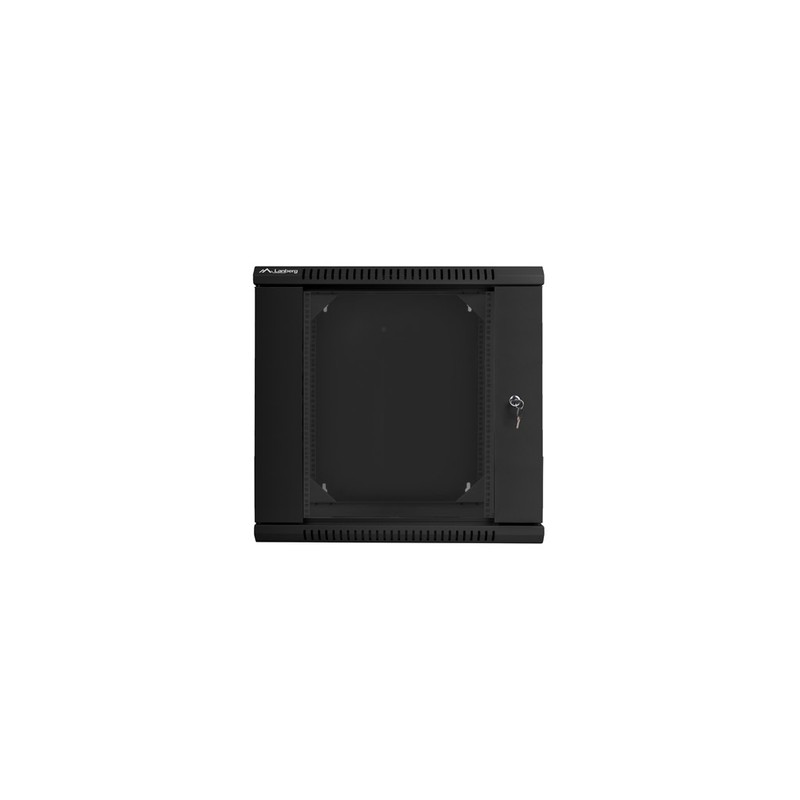 ARMARIO LANBERG MURAL DOBLE SECCION RACK 19" 12U/600X600 FLAT PACK NEGRO