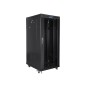 ARMARIO LANBERG RACK 19" 27U 600X800 FLAT PACK NEGRO PUERTA CRISTAL CON LCD