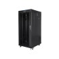 ARMARIO LANBERG RACK 19" 27U 600X800 FLAT PACK NEGRO PUERTA CRISTAL CON LCD