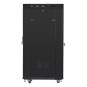 ARMARIO LANBERG RACK 19" 27U 600X800 FLAT PACK PUERTA MESH NEGRO CON LCD