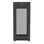 ARMARIO LANBERG RACK 19" 27U 600X800 FLAT PACK PUERTA MESH NEGRO CON LCD