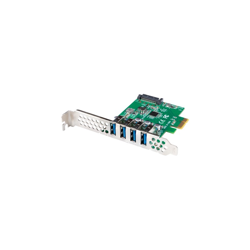 TARJETA PCI EXPRESS LANBERG X1 A 4X USB-A 3,1 GEN1 LOW PROFILE