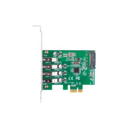TARJETA PCI EXPRESS LANBERG X1 A 4X USB-A 3,1 GEN1 LOW PROFILE