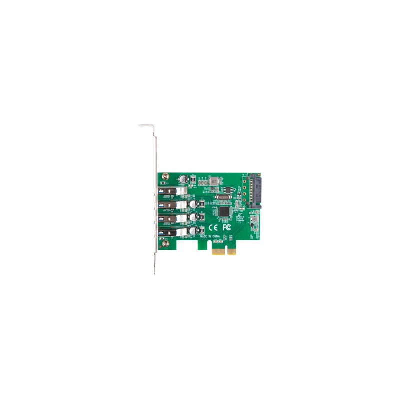TARJETA PCI EXPRESS LANBERG X1 A 4X USB-A 3,1 GEN1 LOW PROFILE