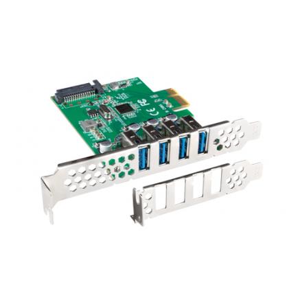 TARJETA PCI EXPRESS LANBERG X1 A 4X USB-A 3,1 GEN1 LOW PROFILE