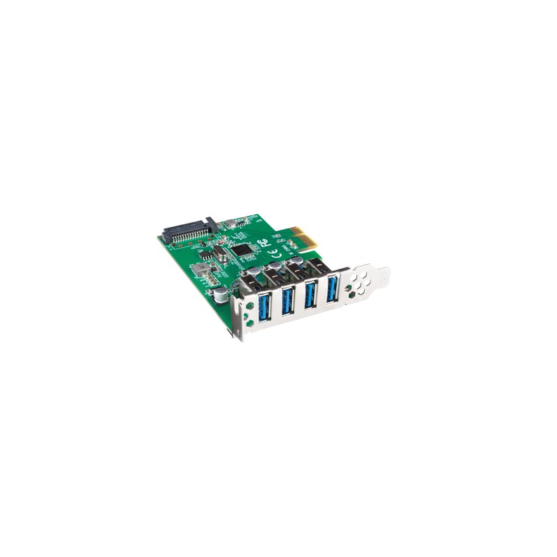 TARJETA PCI EXPRESS LANBERG X1 A 4X USB-A 3,1 GEN1 LOW PROFILE