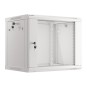 ARMARIO LANBERG MURAL 9U 600X450 RACK 19 FLAT PACK V2 PUERTA CRISTAL GRIS