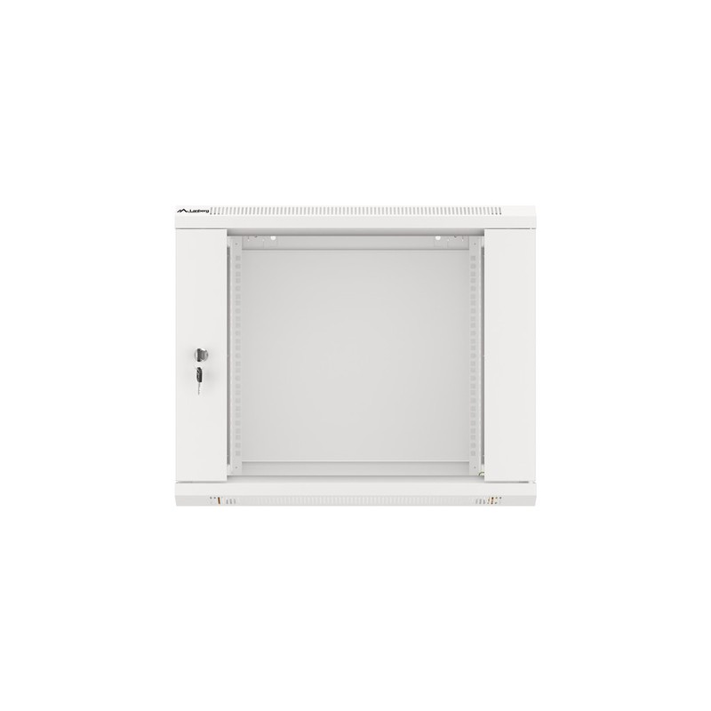 ARMARIO LANBERG MURAL 9U 600X450 RACK 19 FLAT PACK V2 PUERTA CRISTAL GRIS