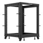 ARMARIO LANBERG ABIERTO RACK 19" 15U 600X600 AJUSTABLE HASTA 1100 NEGRO