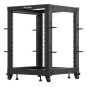 ARMARIO LANBERG ABIERTO RACK 19" 15U 600X600 AJUSTABLE HASTA 1100 NEGRO