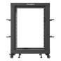 ARMARIO LANBERG ABIERTO RACK 19" 15U 600X600 AJUSTABLE HASTA 1100 NEGRO