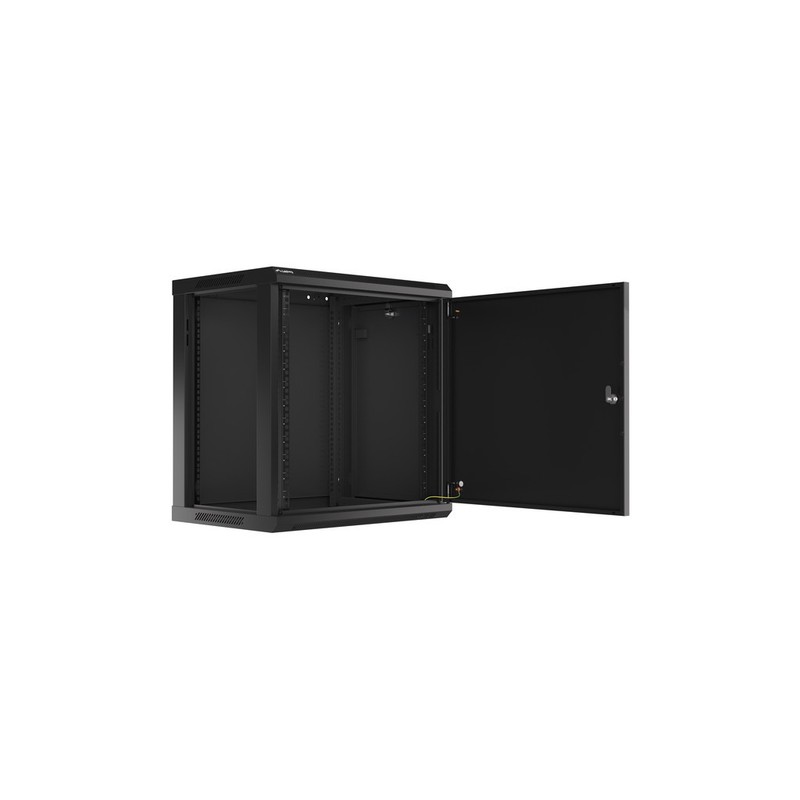ARMARIO LANBERG MURAL RACK 19" 12U/600X450 FLAT PACK AUTOENSA NEGRO PTA METALICA
