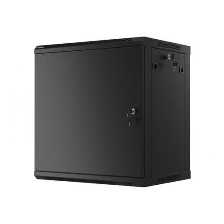 ARMARIO LANBERG MURAL RACK 19" 12U/600X450 FLAT PACK AUTOENSA NEGRO PTA METALICA