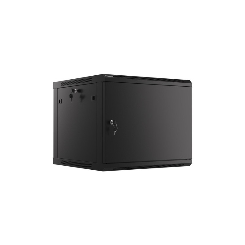 ARMARIO LANBERG MURAL RACK 19" 9U/600X600 FLAT PACK AUTOENSAM NEGRO PTA METALICA