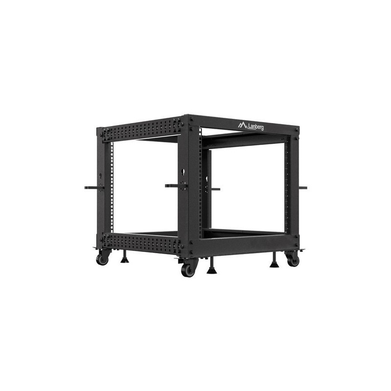 ARMARIO LANBERG ABIERTO RACK 19" 9U 600X600 AJUSTABLE HASTA 1100 NEGRO