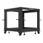 ARMARIO LANBERG ABIERTO RACK 19" 9U 600X600 AJUSTABLE HASTA 1100 NEGRO