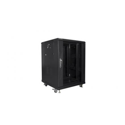 ARMARIO RACK LANBERG 15U 600X600 AUTO ENSAMBLADO 19" HASTA 800KG NEGRO
