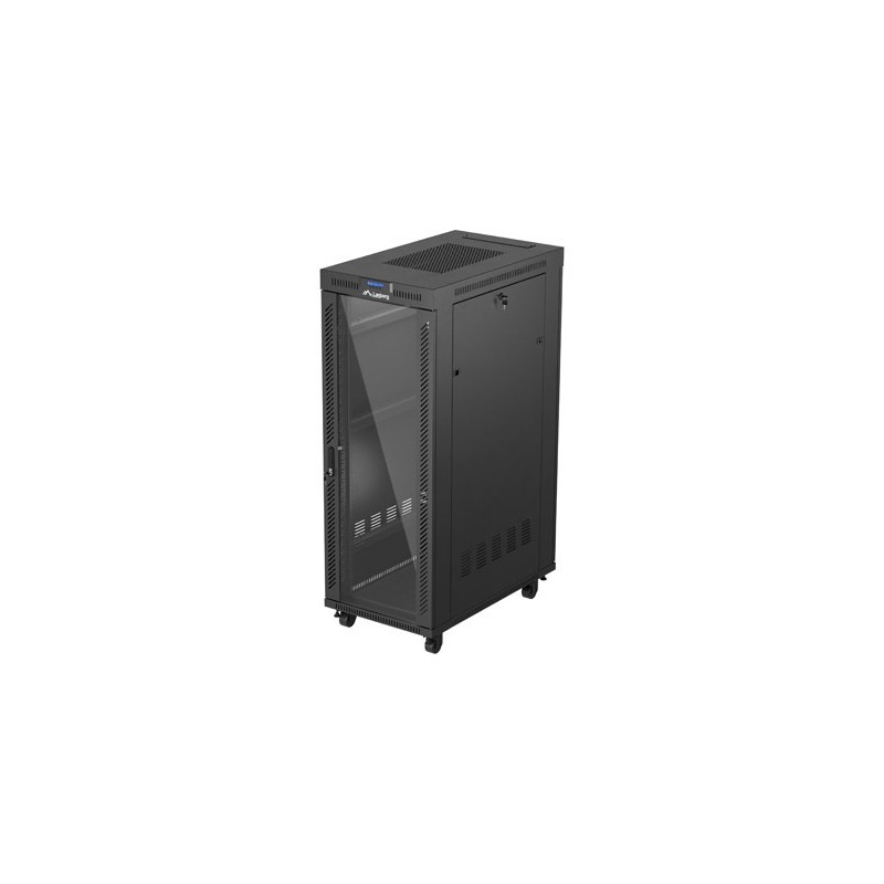 ARMARIO LANBERG RACK 19" 32U 600X1000 FLAT PACK PUERTA CRISTAS CON LCD NEGRO