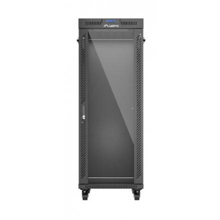 ARMARIO LANBERG RACK 19" 32U 600X1000 FLAT PACK PUERTA CRISTAS CON LCD NEGRO