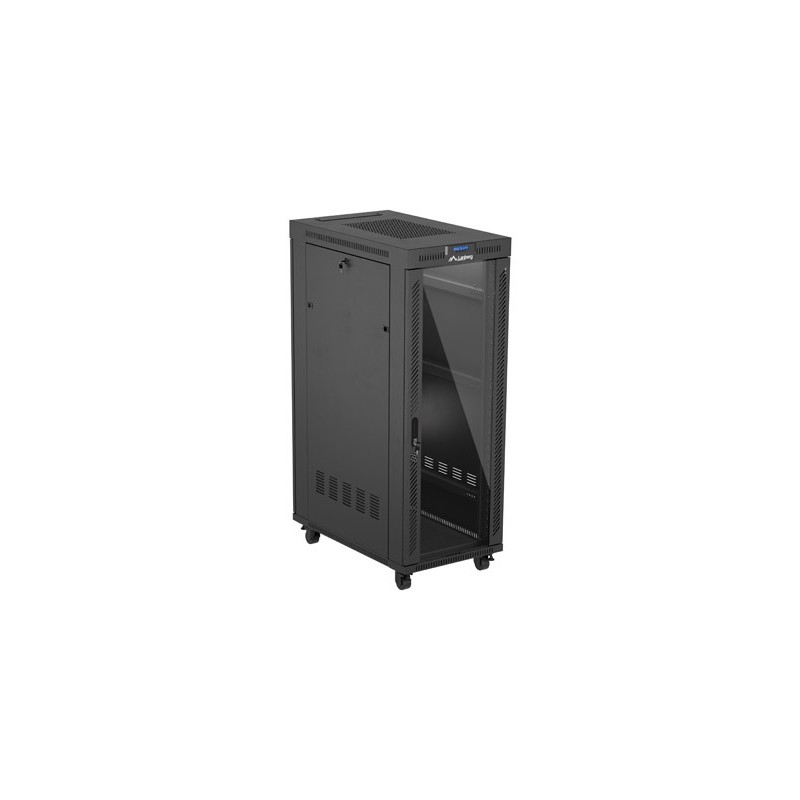 ARMARIO LANBERG RACK 19" 32U 600X1000 FLAT PACK PUERTA CRISTAS CON LCD NEGRO