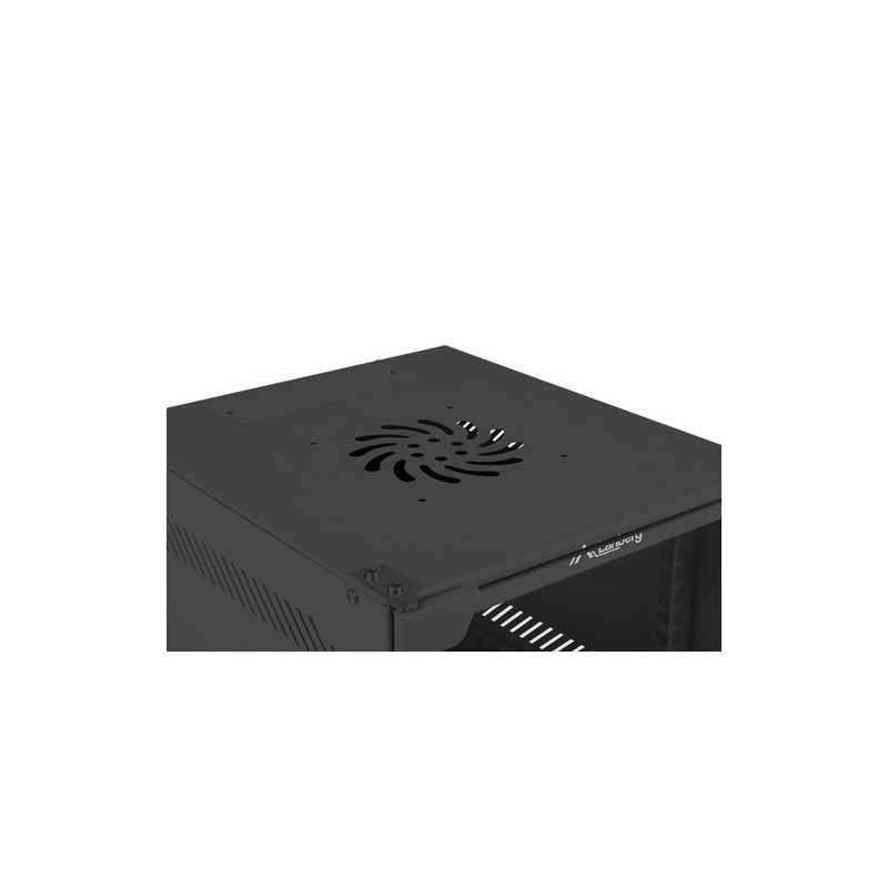 ARMARIO LANBERG MURAL RACK 10" 4U/280X310 FLAT PACK NEGRO PUERTA CRISTAL