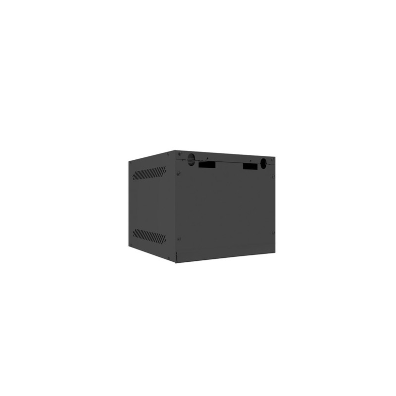 ARMARIO LANBERG MURAL RACK 10" 4U/280X310 FLAT PACK NEGRO PUERTA CRISTAL