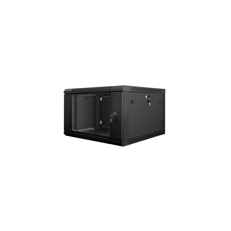 ARMARIO RACK LANBERG 6U 600X600X368 AUTO ENSAMBLADO 19" HASTA 60 KG NEGRO
