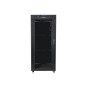 ARMARIO LANBERG 19" 27U 600X600 FLAT PACK NEGRO PUERTA CRISTAL CON LCD V2