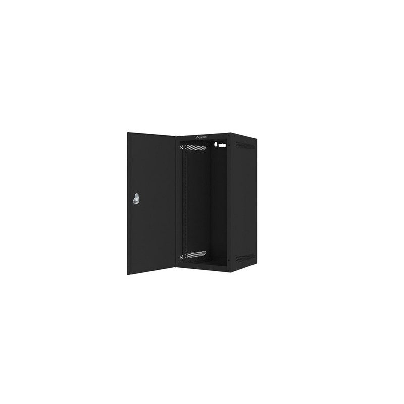 ARMARIO LANBERG MURAL RACK 10" 12U/280X310 FLAT PACK NEGRO PUERTA METAL