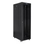 ARMARIO LANBERG RACK 19" 42U 600X1200 FLAT PACK NEGRO PUERTA CRISTAL CON LCD