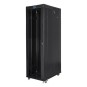 ARMARIO LANBERG RACK 19" 42U 600X1200 FLAT PACK NEGRO PUERTA CRISTAL CON LCD