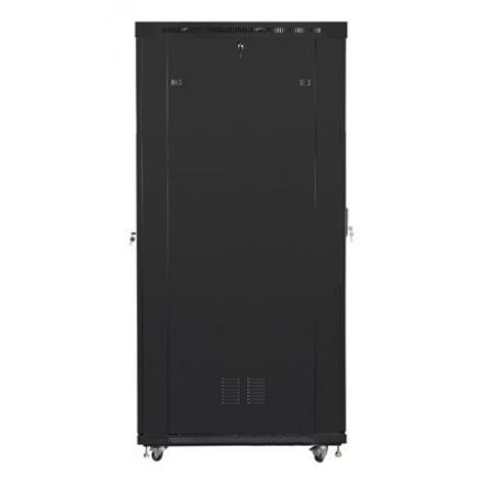 ARMARIO LANBERG RACK 19" 42U 600X1200 FLAT PACK NEGRO PUERTA CRISTAL CON LCD
