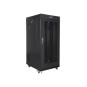 ARMARIO LANBERG RACK 19" 15U 800X1000 FLAT PACK NEGRO PUERTA MALLA CON LCD