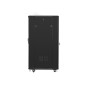 ARMARIO LANBERG 19" 27U 600X800 FLAT PACK NEGRO CON PUERTA DE CRISTAL