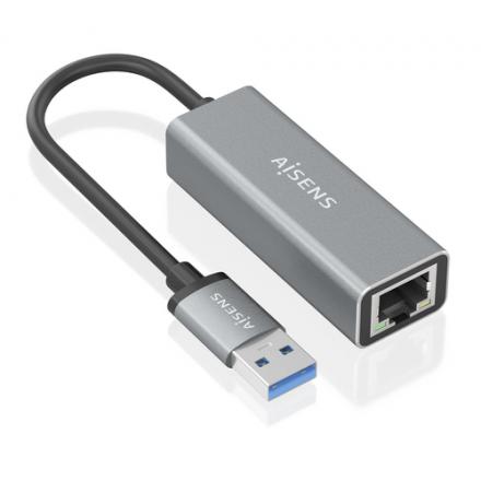 CONVERSOR AISENS USB 3.0 A ETHERNET GIGABIT 10/100/1000 GRIS 15CM